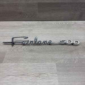 1964 Ford Fairlane 500 fender emblem OEM Genuine C40B-16098-B